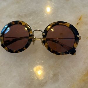 Lovely unusual shaped Miu Miu Italy Sunglasses